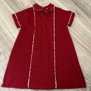 Vintage Fleurisse-Leon Girls  Dress 100% wool size 3T